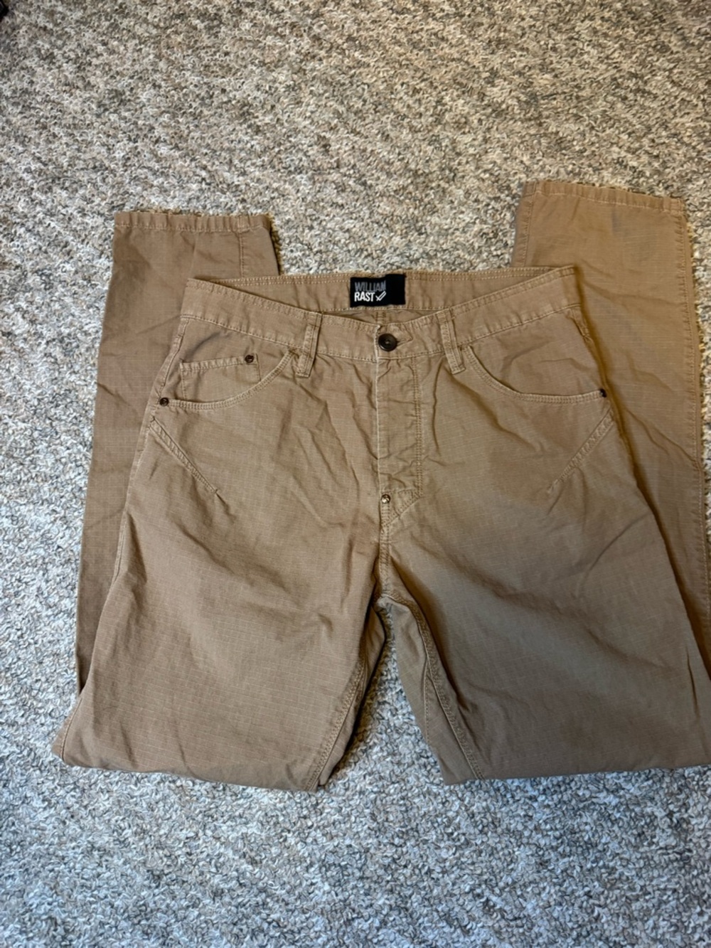 William Rast Men's Khaki Tan Chinos